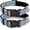 A-Gray(2 Collars), variant on 2 Pack Reflective Dog Collar with Safety Locking Buckle, Adjustable Soft Breathable Comfortable Nylon Pet Collar for Small, Medium and Large Dogs