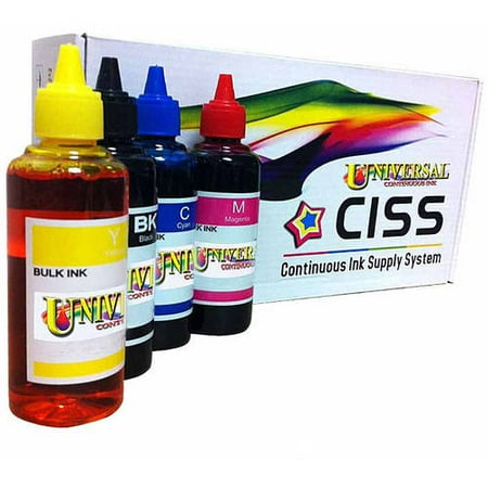 C88 Continuous Ink System - Universal Inkjet Epson T252 Compatible Continuous Ink System Pigment Refill Pack (for Epson WF-3620/WF-3640/WF-7110/WF-7610/WF-7620)