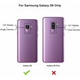 thumbnail image 2 of Galaxy S9 Case w/Unique Flower Pattern Design, Sturdy 3-Piece Heavy Duty Shockproof Protection Hard Armor Cover Rubbery Protective Case for Samsung Galaxy S9 2018 - Royal Purple, 2 of 8