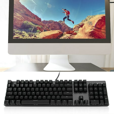 New E-sport Gaming Keyboard Black Switch Mechanical 104 Keys For PC lapto p