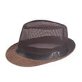 thumbnail image 2 of Cheers.US Men Women Fedora Sun Hat Foldable Roll Up Wide Brim Trilby Hat Summer Beach Hat, 2 of 7