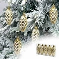 thumbnail image 2 of dajkiuy 5Pcs Christmas Pinecone Plastic Ornaments, Christmas Hanging Pine Cone Ornaments for Xmas Tree Holiday Party Home Decor, 2 of 5