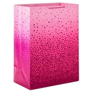 Hallmark 20" Extra Large Gift Bag with Handles (Pink Glitter) for Birthdays, Bridal Showers