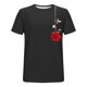 thumbnail image 4 of Camisas de Manga Larga para Hombres Imprimir Casual Cuello Redondo Blusa de Manga Corta, Camisas de Lino para Hombres, 4 of 8