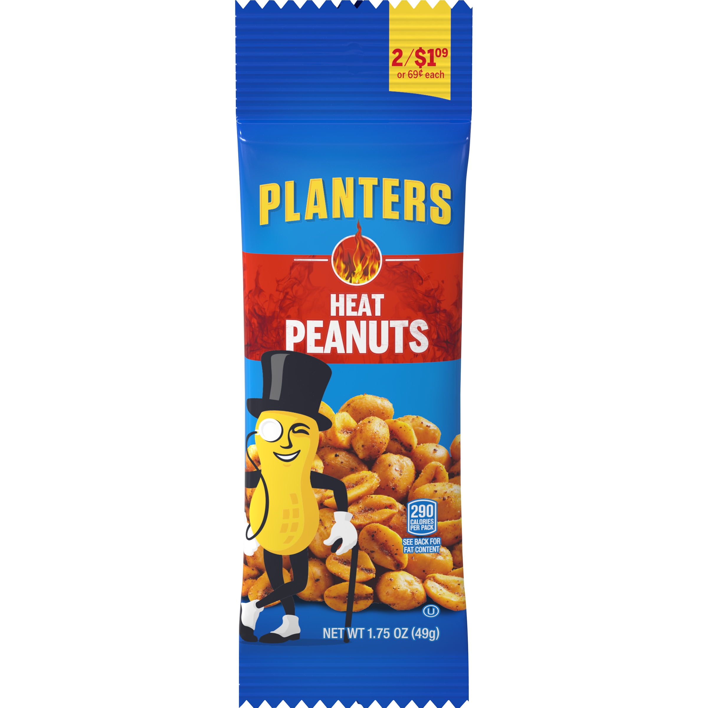 Planters Heat Peanuts, 1.75 oz Pack