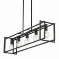 thumbnail image 4 of Golden Lighting Tribeca 5-Light Linear Pendant in Matte Black with Pewter Accents, 4 of 9