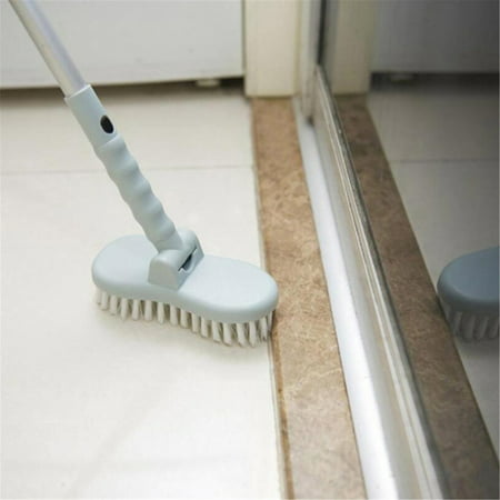 Adjustable 304 Stainless steel Handle Cleaning Brush Door Window Scour Brush  Bathtub Bath Shower Bristle Brushes 