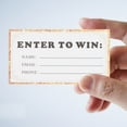 thumbnail image 1 of OULII Raffle Drum 50Pack Golden Raffle Tickets With Event Participation For Restaurants, 1 of 6