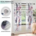 thumbnail image 3 of Yayeee Window Curtains Light Filtering 63"x42" Grommet Panel Pair Home Living Room Decor, Horse Butterfly Flower, 3 of 7