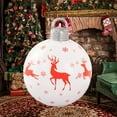 thumbnail image 1 of 1pc Christmas Snowflake Inflatable Ball - Mixed Color, Round Shape, Reusable PVC Material, for Outdoor/Garden/Lawn/Yard Art Decoration, Suitable for Halloween/Christmas/Birthday Celebrations, 1 of 8