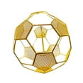 thumbnail image 4 of Lámpara colgante de malla metálica, pantalla decorativa en forma de fútbol, alambre de hierro, cubierta de luz colgante para granja, comedor, Hotel Dorado, 4 of 8