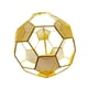 thumbnail image 3 of Pantalla de lámpara colgante de malla con forma de balón de fútbol, ​​decoración de repuesto para luminarias Dorado, 3 of 9