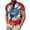Multicolor 4th of july tshirts men, variant on Jessboyy Mens Tie Dye Printed 4th of July T Shirts Casual Button up Short Sleeve Henley Shirt Independence Day Patriotic T-shirts Loose Graphic Tees Multicolor,XXXXL