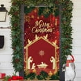 thumbnail image 5 of PONPRNGY Christmas Door Cover Decorations, Jesus Nativity Scene Xmas Door Decoration Porch Sign Holy Outdoor Religious Front Door Banner Winter Holiday Xmas office Home Party Supplies, 5 of 9