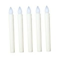 thumbnail image 4 of PAMINGONO 5PCS Pillar Candles Flameless White Long Rod Smokeless for Wedding Decorations, 4 of 8