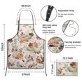 thumbnail image 7 of Fall Pumpkins and Autumn Leaves Pattern Apron-Garden Aprons for Women with Pockets-Cotton Linen Waterproof Kitchen Cooking Gardening Aprons Adjustable for Kitchen,Cooking,BBQ and Salon 33"x27", 7 of 7