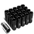 thumbnail image 1 of J2 Engineering LN-T7-009-15-BK J2 Engineering 7075 -T6 Forged Aluminum M12X1.5 20Pcs 60mm Height Open -End Lug Nut Sets w / Socket Adapter (Black), 1 of 6