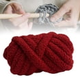 thumbnail image 3 of Hilo grueso de ganchillo, hilo gigante para tejer a mano, hilo para tejer a mano Rojo, 3 of 9