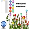 thumbnail image 2 of Enchanting Bead Stakes for Gardens Metal Rods with Crystal and Glass Element, 2 of 8