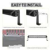 2-Pack Universal Mounting Bracket Side Mount Holder For 52 Curved LED Light Bar