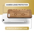thumbnail image 6 of Case Yard Wooden Case Outside Soft TPU Silicone, Slim Fit Shockproof Wood Protective Phone Cover for Girls Boys Men and Women, Supports Wireless Charging Cassette Design case for iPhone-SE, 6 of 7