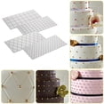 thumbnail image 3 of Rejilla De Plástico Transparente 4 Uds molde de impresión de pasteles Fondant sin decoloración Impress Mat reutilizable para hornear en la cocina, 3 of 9