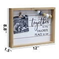 thumbnail image 3 of Paris Loft Together Is My Favorite Place to Be Wall Sign with Metal Clips and Colorful Wood Beads, 3 of 5