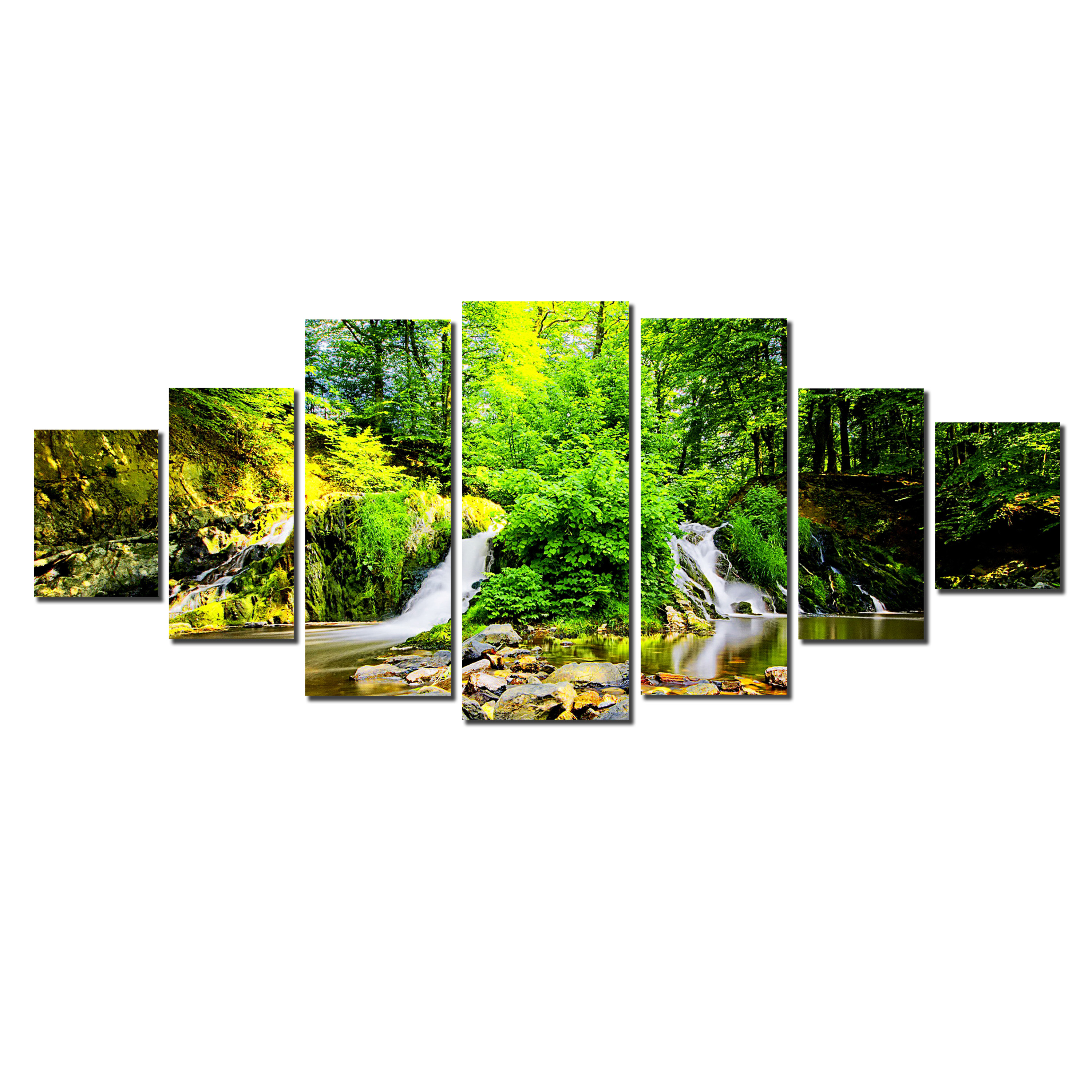 Startonight Huge Canvas Wall Art Green Forest Panorama Landscape , USA