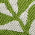 thumbnail image 4 of Fab Habitat Outdoor Rug - Waterproof, Fade Resistant, Crease-Free - Premium Recycled Plastic - Tropical Leaf Botanical - Patio, Deck, Porch, Balcony, Laundry Room - Hilo - Green - 4 x 6 ft, 4 of 9