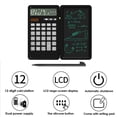 thumbnail image 2 of Financial Calculator Basic Mute Desk Calculators with Writing Tablet Portable and Foldable Desktop Calculator with Large LCD Display for Office Meeting Study, 2 of 9