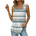 thumbnail image 2 of LSLJS Débardeurs pour Femmes T-shirt Ample Confortable à Col en V Imprimé Mode pour Femmes Blouse Sans Manches Hauts Décontractés, 2 of 5