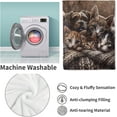 thumbnail image 6 of Cuddly Kittens and Puppy Blanket Gifts for Women, Cat and Dog Flannel Blanket, Soft Warm Lightweight Throw Blankets for Bed Couch Home Travel Decor 50" x 60", 6 of 6