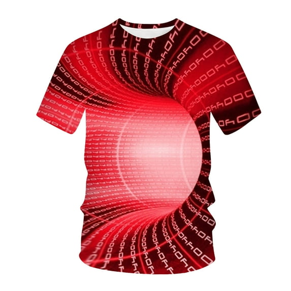fvwitlyh Mens T Shirt Men's Sport Cool Dri PerformanceTee Red Large