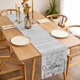 thumbnail image 3 of Grey Retro Art Table Runner - 90 Inch Long, Kitchen Dining Table Runner Dresser Scarves, Spoon Fork Vintage Farmhouse Wooden Farmhouse Decor for Coffee Tables Wedding Party Banquet, 3 of 8