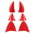 thumbnail image 1 of Unique Bargains 1 Set Cat Ears Style Attachments Helmet Devil Horn Decoration Stick with Suction Cup for Motorcycle Red, 1 of 7