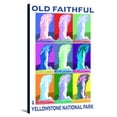 thumbnail image 1 of Yellowstone National Park - Old Faithful Pop Art - Lantern Press Poster (12x18 Gallery Wrapped Stretched Canvas), 1 of 1