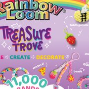 Rainbow Loom: Treasure Trove - DIY Rubber Band Bracelet Craft Kit With Case - 11,000 High Quality Loom Bands & Accessories, Design & Create, Ages 7+