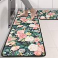 thumbnail image 2 of Kitchen Rugs Sets Of 2,Pioneer Flower Floral Print Pattern Anti Fatigue Kitchen Mat Rugs Non Slip Washable,Decorative Kitchen Floor Mats for Kitchen,Sink,Laundry,17"x47"+17"x47", 2 of 5