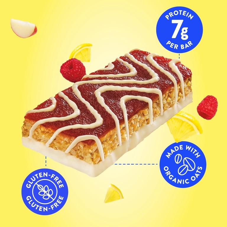 3 pack) LUNA LemonZest + Raspberry Flavor Gluten Free Snack Bars