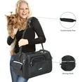 thumbnail image 3 of GOOPAWS Soft-Sided Dog & Cat Carrier Bag, Black, 19'', 3 of 7