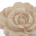 thumbnail image 3 of perfeclan 3xFlowers Shaped Wood Carved Applique Unpainted Decal Furniture Decors 7cm, 3 of 8
