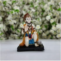 Lord Hanuman Statue Blessing Hanuman Idol Small Hanuman Sculpture Monkey God Statue Indian Handcrafted Hanuman Murti Hindu God Statue Hanuman Figurine Indian Temple Decor - AtoZ India Cart