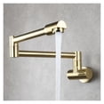thumbnail image 4 of Brass Kitchen Faucet Tap Wall Mount Single Cold Single Hole Mixer Rotate Fold Faucet Chrome ,Easy to Install, 4 of 6