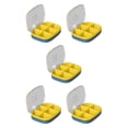 thumbnail image 1 of Transemion Impact-Resistant Pill Case Lightweight And Anti-Corrosion For Travel Sealing Yellow-6 Slots 5Set, 1 of 6