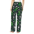 thumbnail image 3 of Xecao Dinosaur and Bone Women's Straight Lounge Pajama Pants: The Epitome of Relaxed Sleepwear, 3 of 9