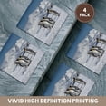 thumbnail image 6 of 3drose, South Georgia Island. King Penguins Walk on Shore of Salisbury Plain, Set of 4 Ceramic Tile Coasters, 6 of 7