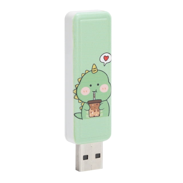 Unidad flash USB 2.0 Bling Bling 32 GB pequeño dinosaurio con té con leche
