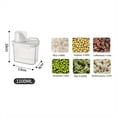 thumbnail image 3 of Food Storage Containers with Measuring Cup Rice Snacks Sugar Nuts Pet Food Storage Bin Cereal Storage Containers,2 x seal pot,Transparent, 3 of 6