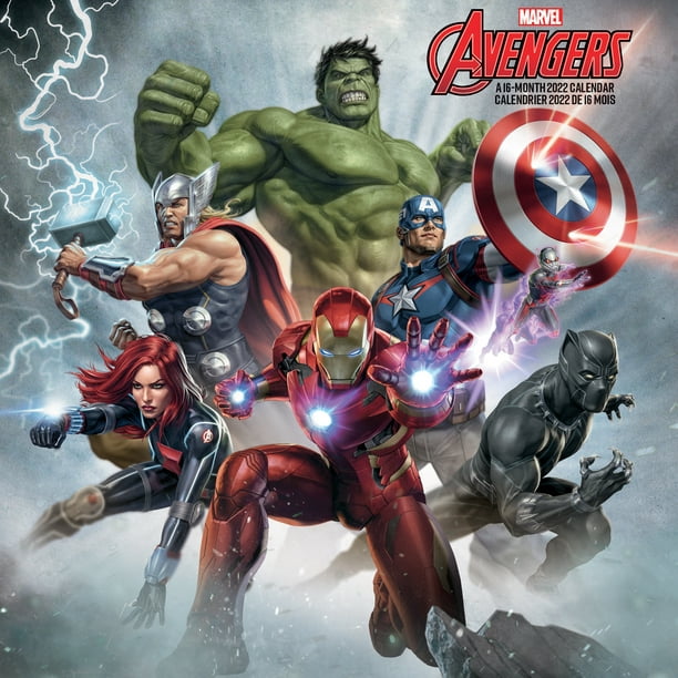2022 Marvel Avengers (Bilingual French) Mini Wall Calendar