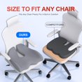 thumbnail image 2 of Cojín Memory Benazcap X Large para silla de oficina, color gris, 2 of 7
